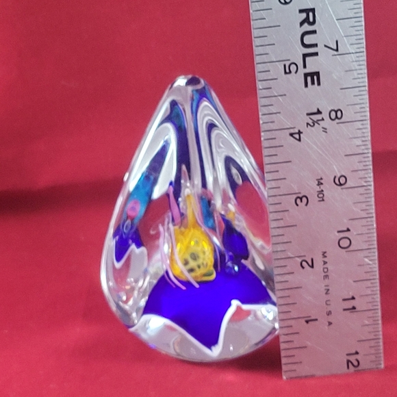 GORGEOUS LARGE STUDIO ART ,HAND BLOWN GLASS. - Picture 6 of 7